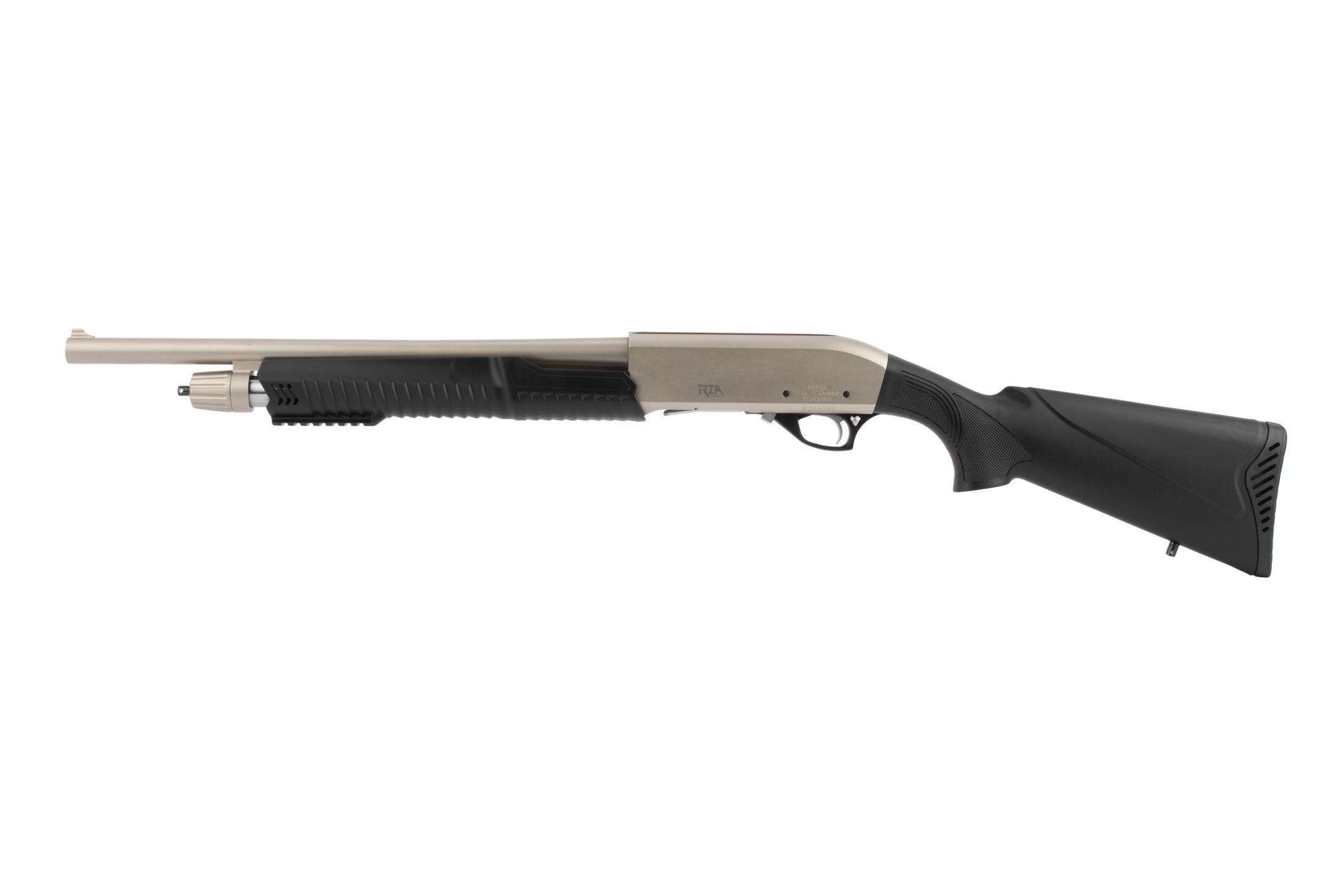 Rock Island Meriva 3-in-1 Chrome 12 Gauge Shotgun Package - 18.5